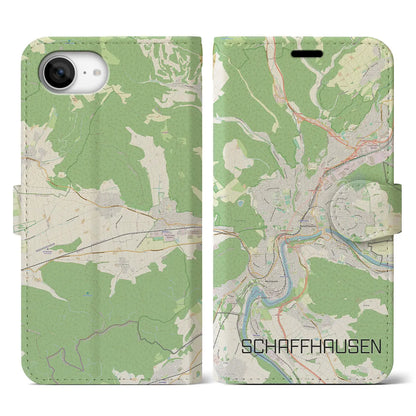 【シャフハウゼン（スイス）】地図柄iPhoneケース（手帳タイプ）