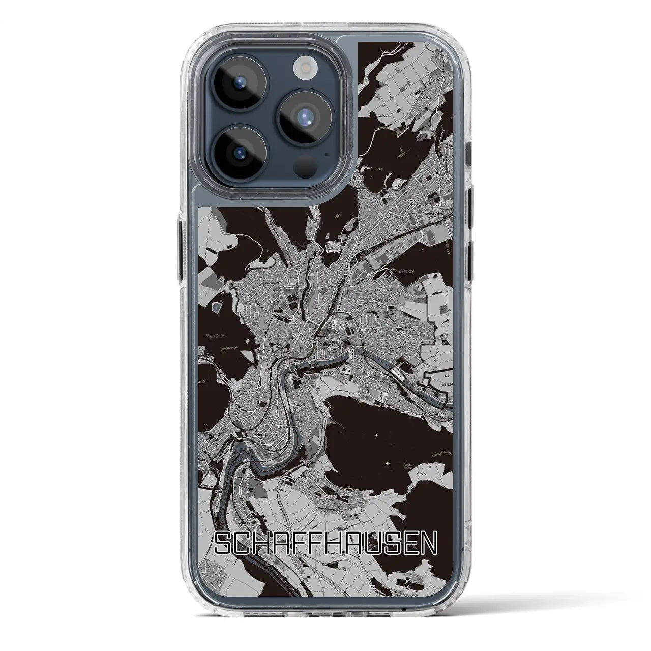 【シャフハウゼン（スイス）】地図柄iPhoneケース（MagSafeタイプ）