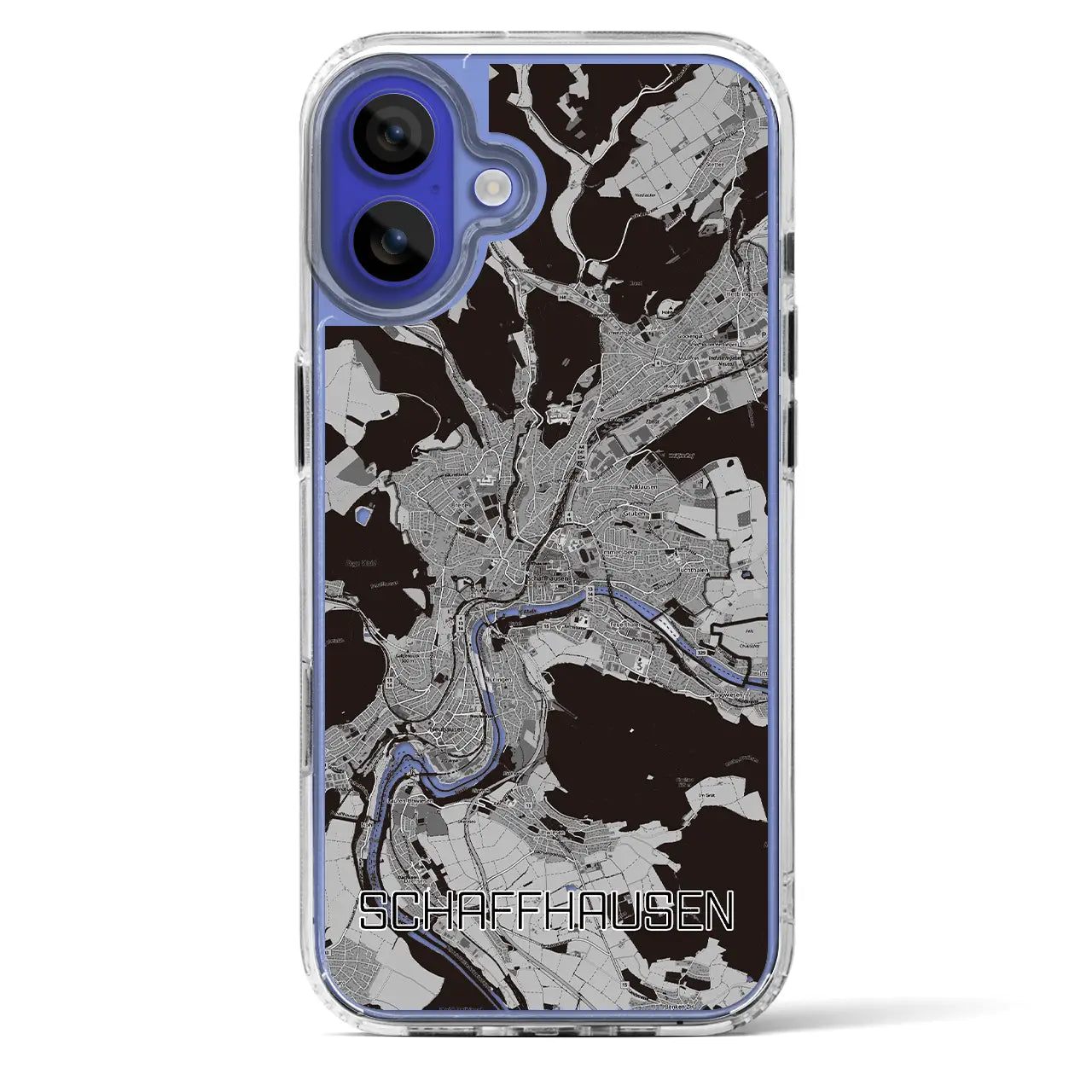 【シャフハウゼン（スイス）】地図柄iPhoneケース（MagSafeタイプ）