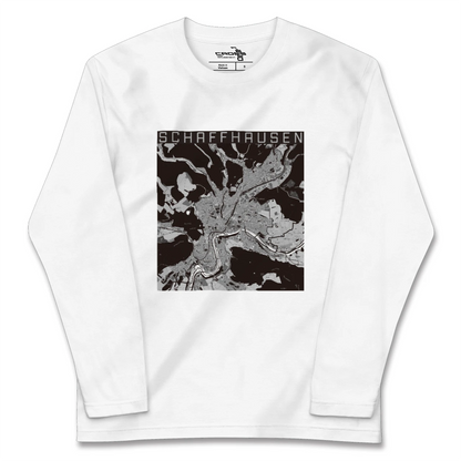 【シャフハウゼン（スイス）】地図柄ロングスリーブTシャツ