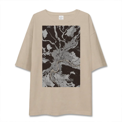 【シャフハウゼン（スイス）】地図柄ビッグシルエットTシャツ