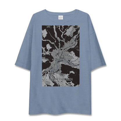 【シャフハウゼン（スイス）】地図柄ビッグシルエットTシャツ
