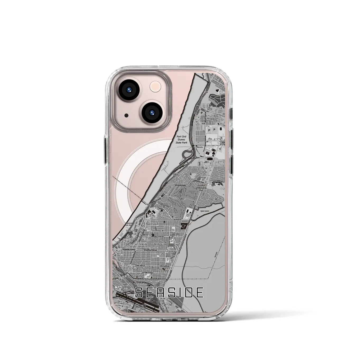 【シーサイド（アメリカ）】地図柄iPhoneケース（MagSafeタイプ）