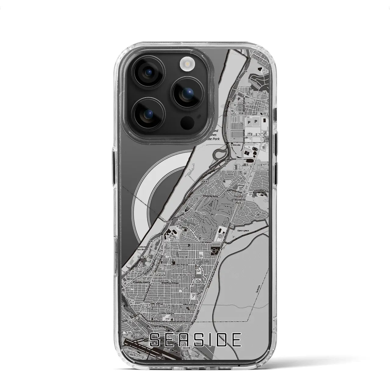 【シーサイド（アメリカ）】地図柄iPhoneケース（MagSafeタイプ）