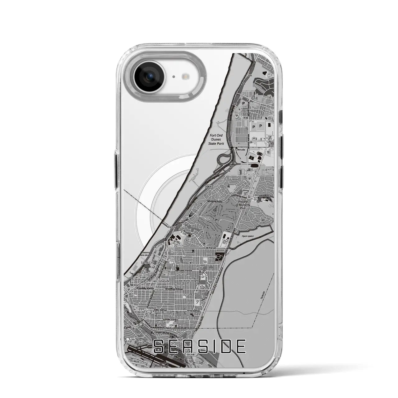 【シーサイド（アメリカ）】地図柄iPhoneケース（MagSafeタイプ）