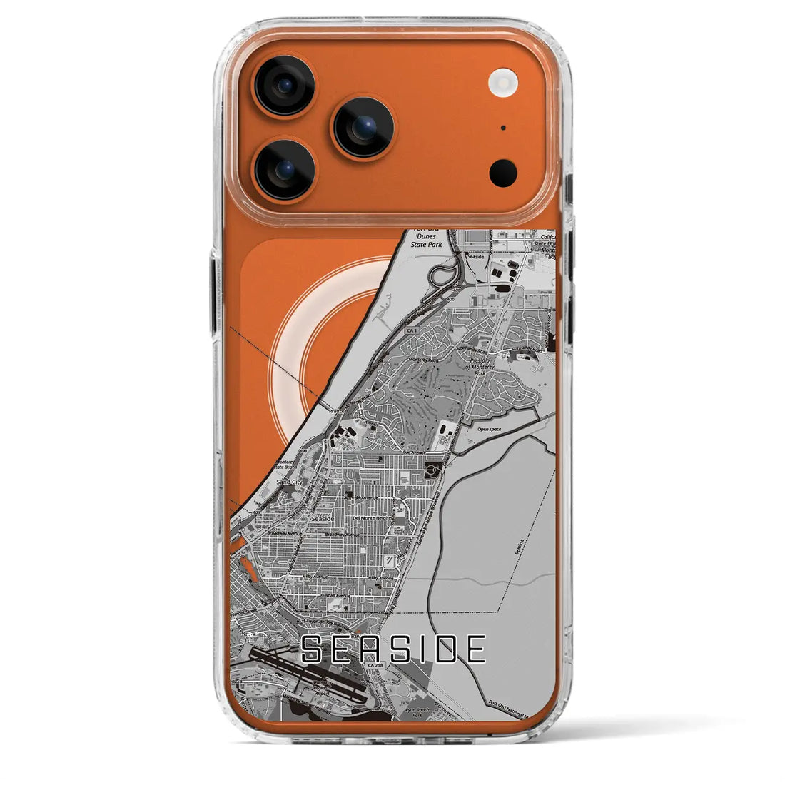 【シーサイド（アメリカ）】地図柄iPhoneケース（MagSafeタイプ）