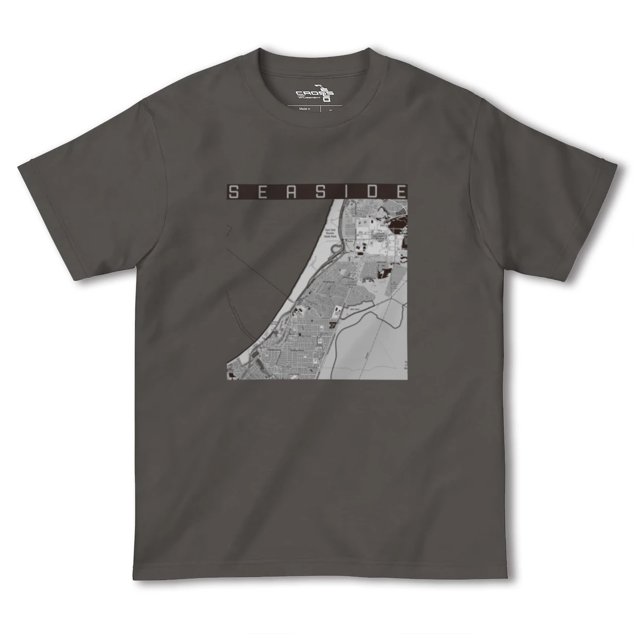 【シーサイド（アメリカ）】地図柄ヘビーウェイトTシャツ
