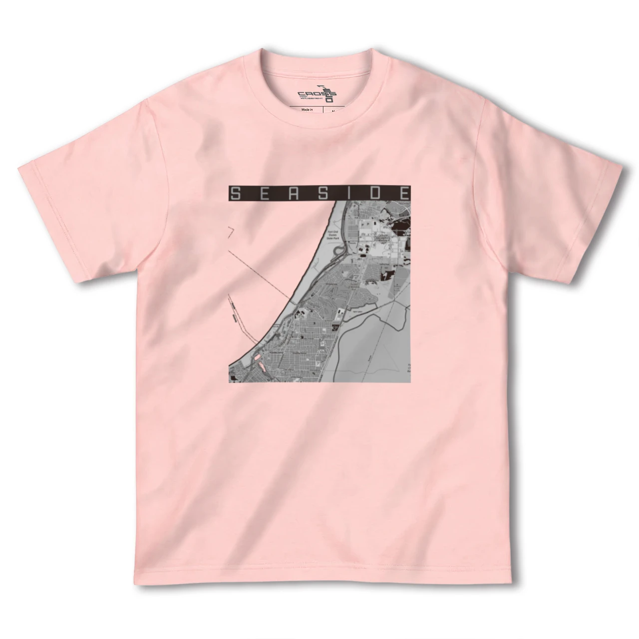 【シーサイド（アメリカ）】地図柄ヘビーウェイトTシャツ