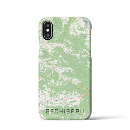 【世知原（長崎県）】地図柄iPhoneケース（バックカバータイプ）