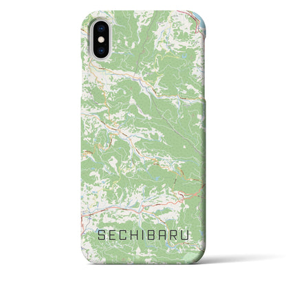 【世知原（長崎県）】地図柄iPhoneケース（バックカバータイプ）