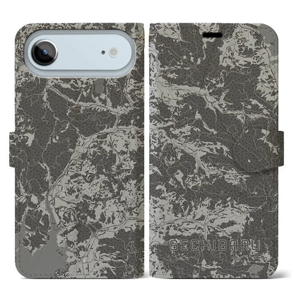 【世知原（長崎県）】地図柄iPhoneケース（手帳タイプ）