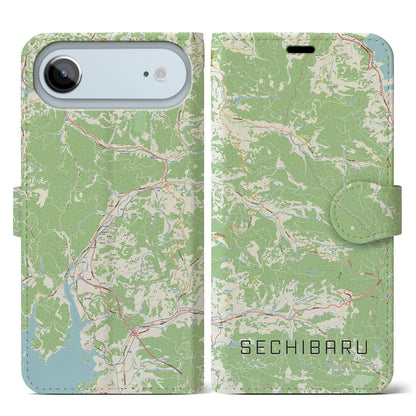 【世知原（長崎県）】地図柄iPhoneケース（手帳タイプ）