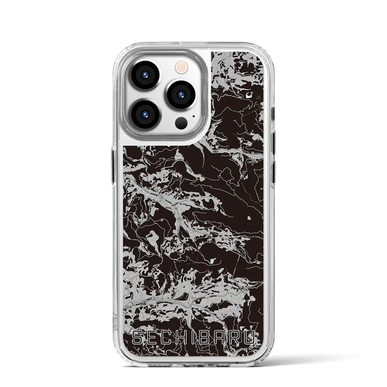 【世知原（長崎県）】地図柄iPhoneケース（MagSafeタイプ）