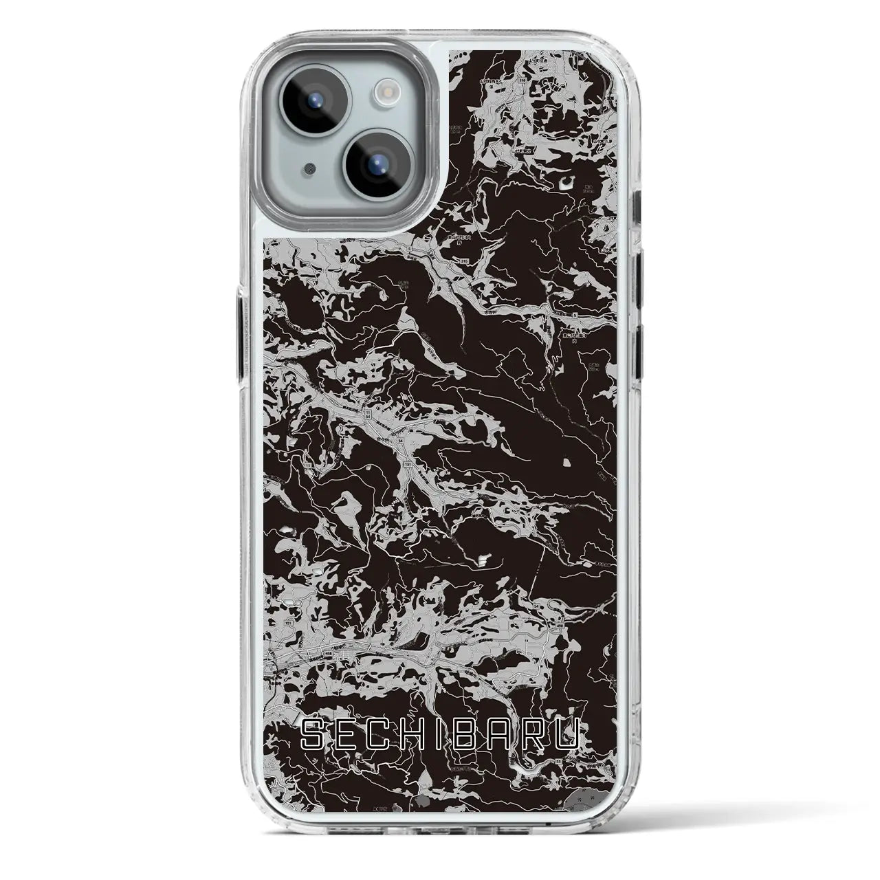 【世知原（長崎県）】地図柄iPhoneケース（MagSafeタイプ）