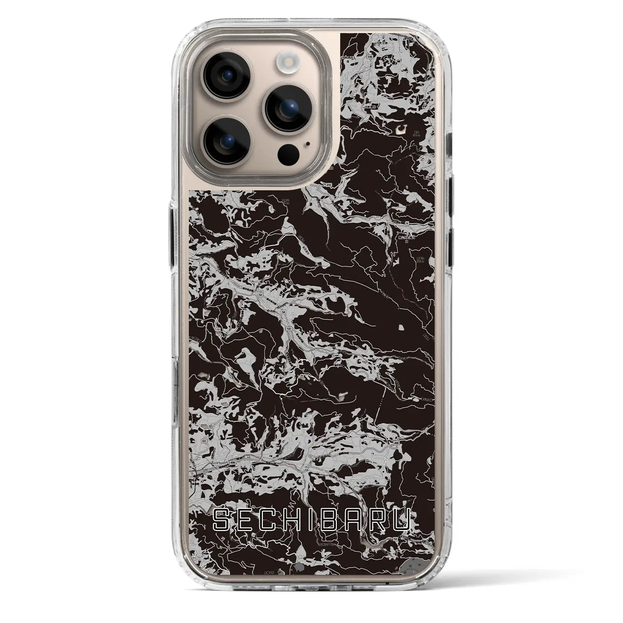 【世知原（長崎県）】地図柄iPhoneケース（MagSafeタイプ）