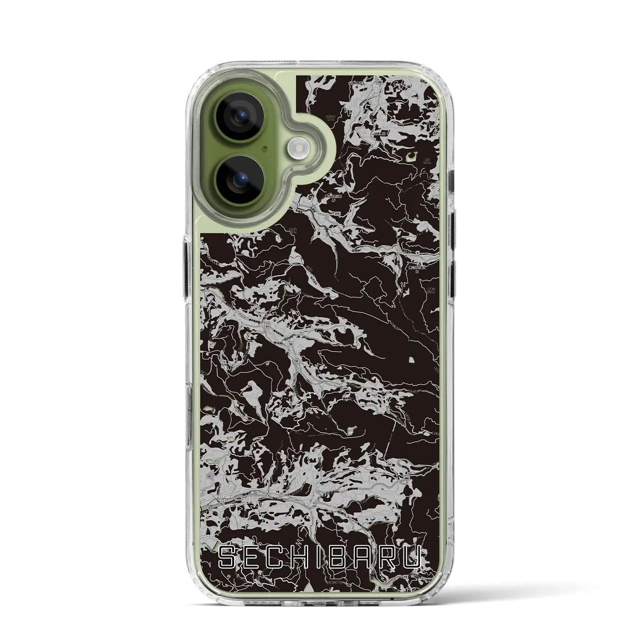 【世知原（長崎県）】地図柄iPhoneケース（MagSafeタイプ）