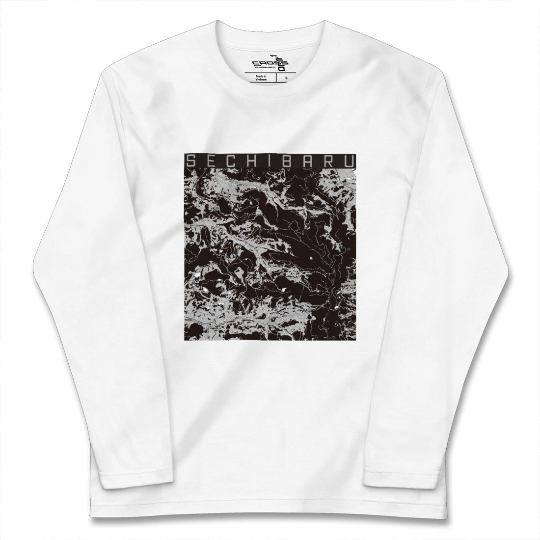 【世知原(長崎県)】地図柄ロングスリーブTシャツ