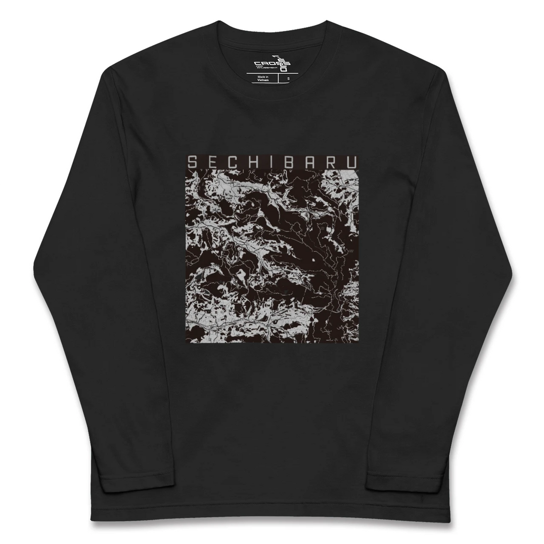 【世知原(長崎県)】地図柄ロングスリーブTシャツ