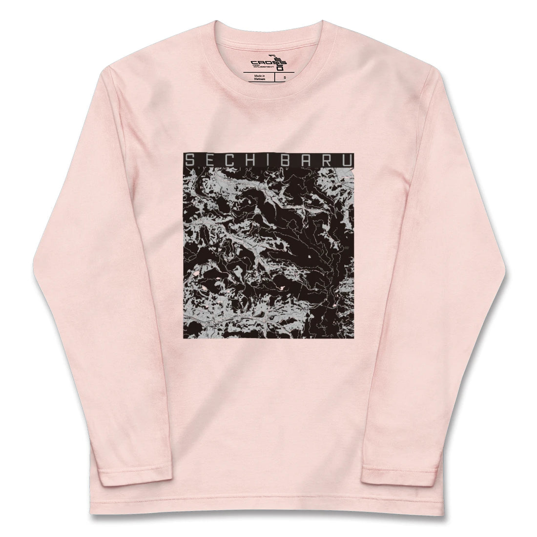 【世知原（長崎県）】地図柄ロングスリーブTシャツ