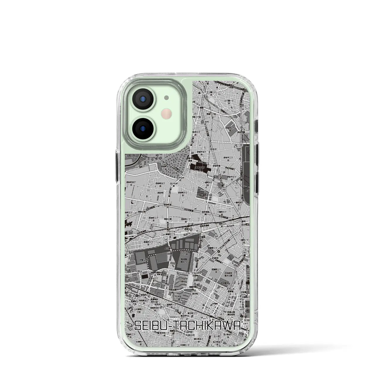 【西武立川（東京都）】地図柄iPhoneケース（MagSafeタイプ）