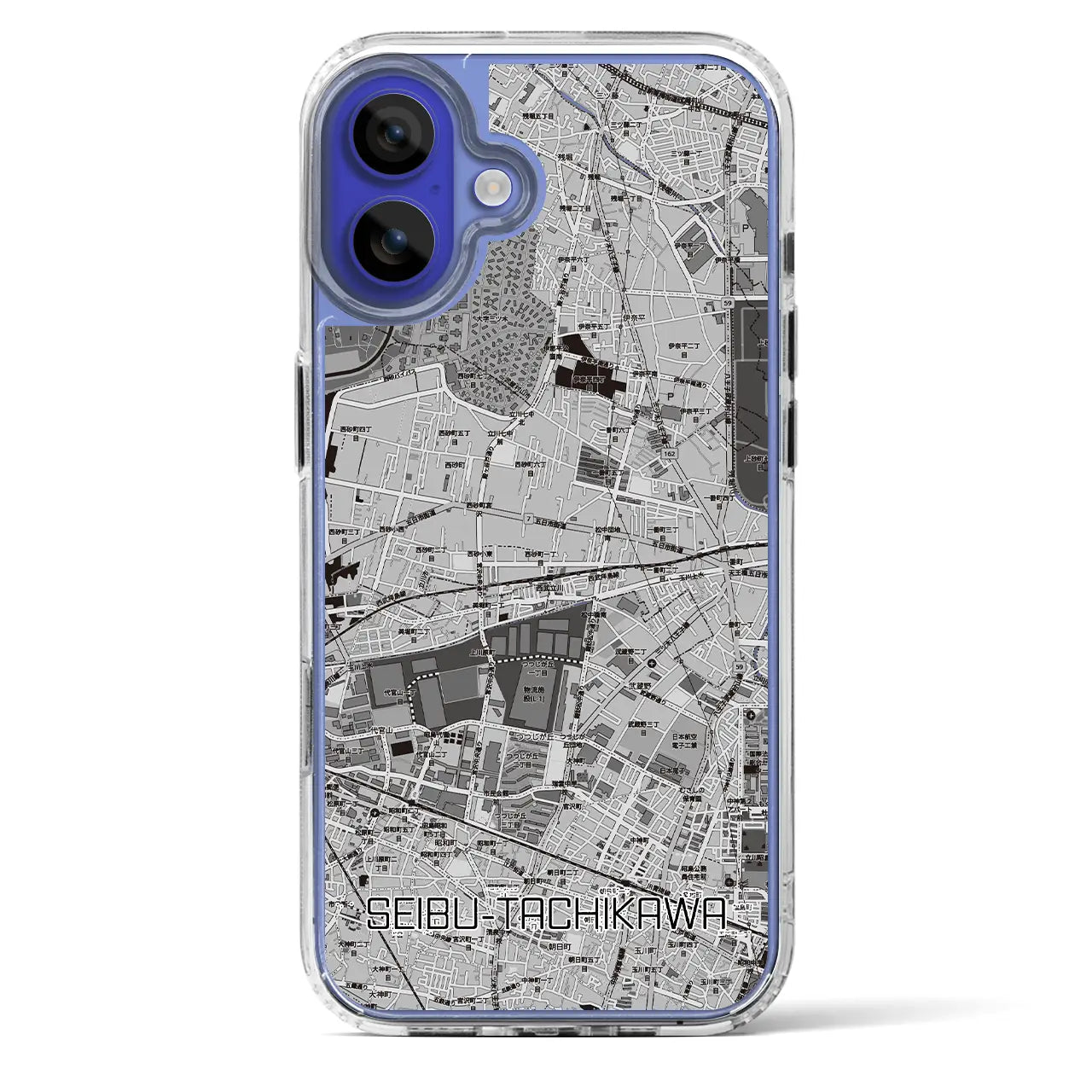 【西武立川（東京都）】地図柄iPhoneケース（MagSafeタイプ）