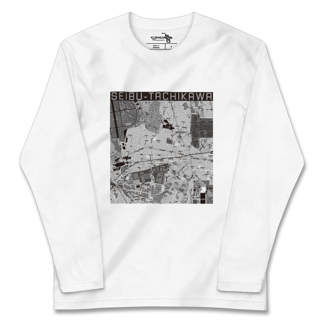【西武立川（東京都）】地図柄ロングスリーブTシャツ