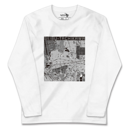 【西武立川（東京都）】地図柄ロングスリーブTシャツ