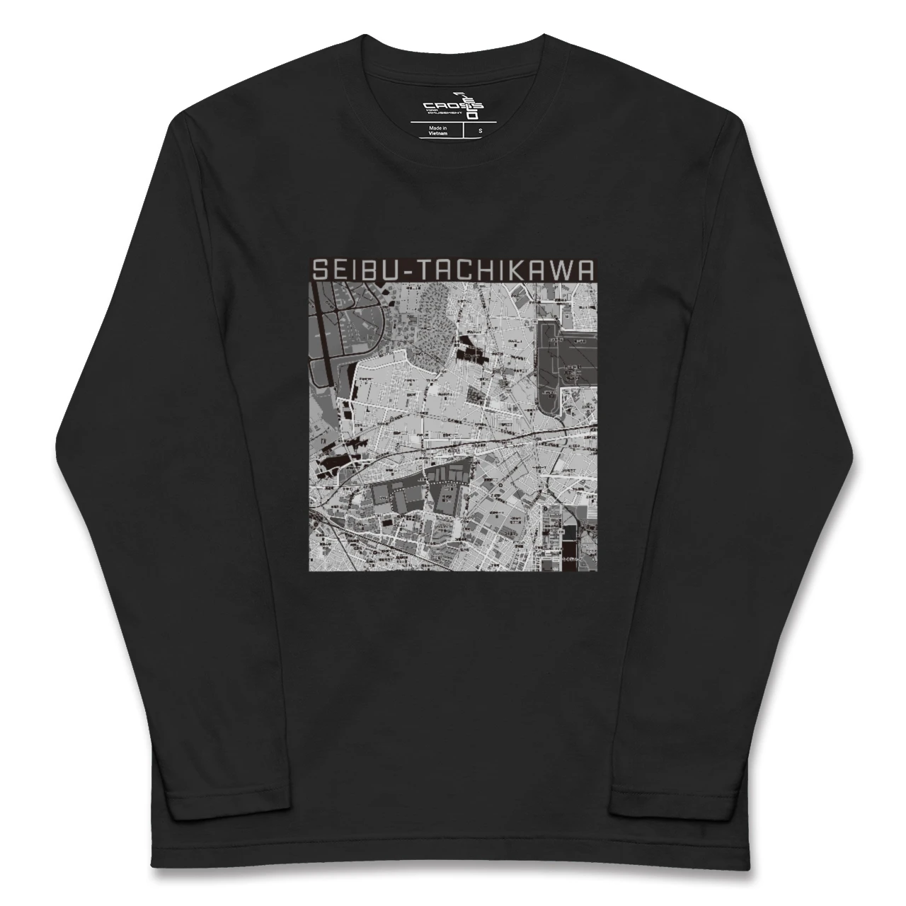 【西武立川（東京都）】地図柄ロングスリーブTシャツ