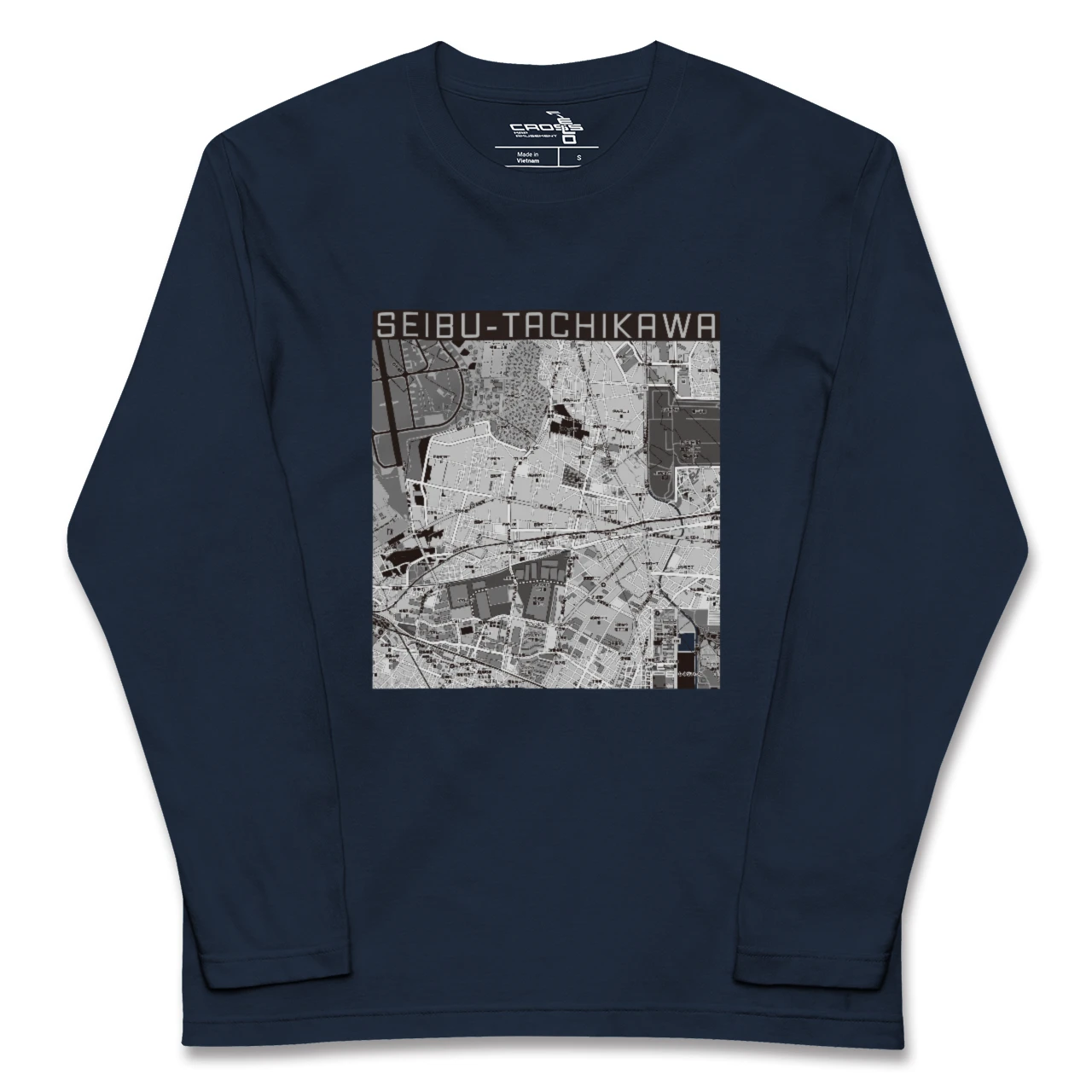 【西武立川（東京都）】地図柄ロングスリーブTシャツ