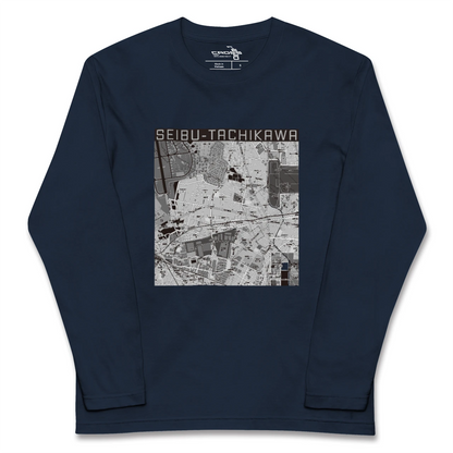 【西武立川（東京都）】地図柄ロングスリーブTシャツ