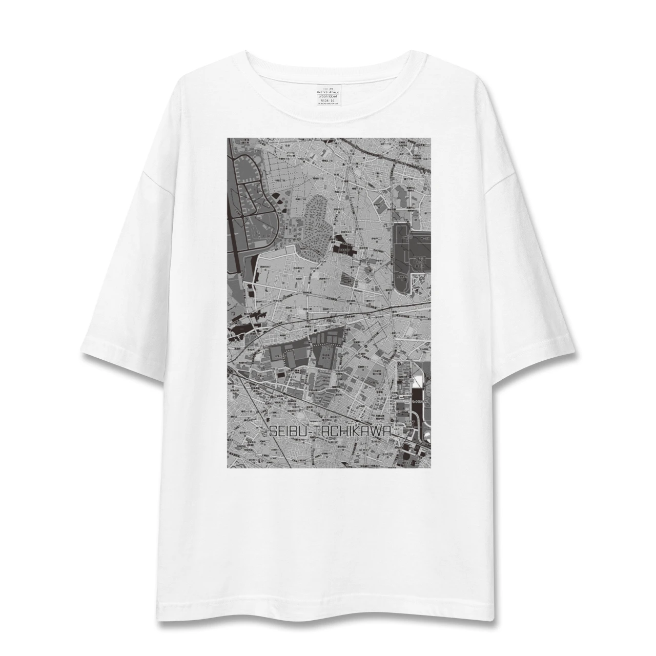 【西武立川（東京都）】地図柄ビッグシルエットTシャツ