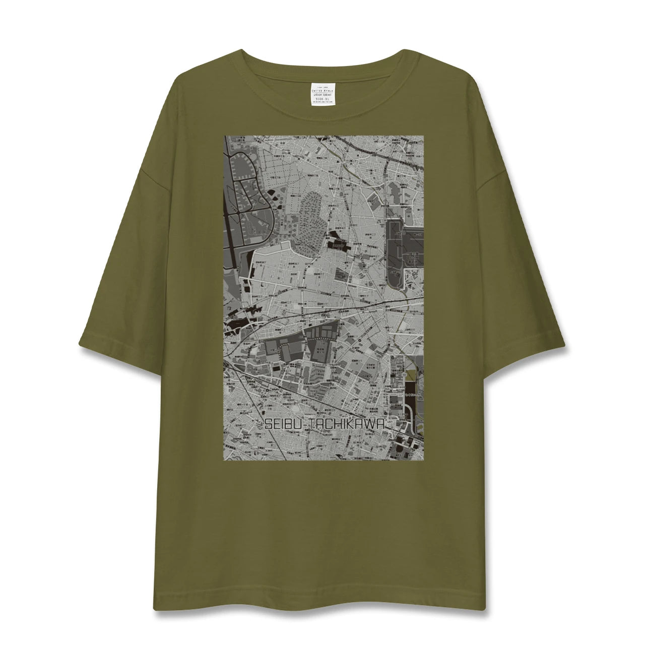 【西武立川（東京都）】地図柄ビッグシルエットTシャツ