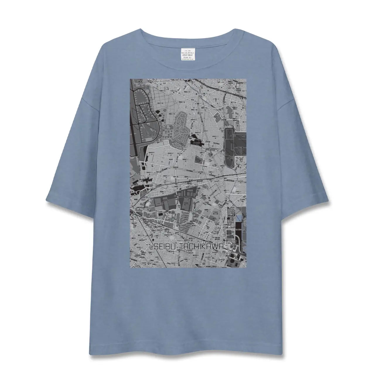 【西武立川（東京都）】地図柄ビッグシルエットTシャツ