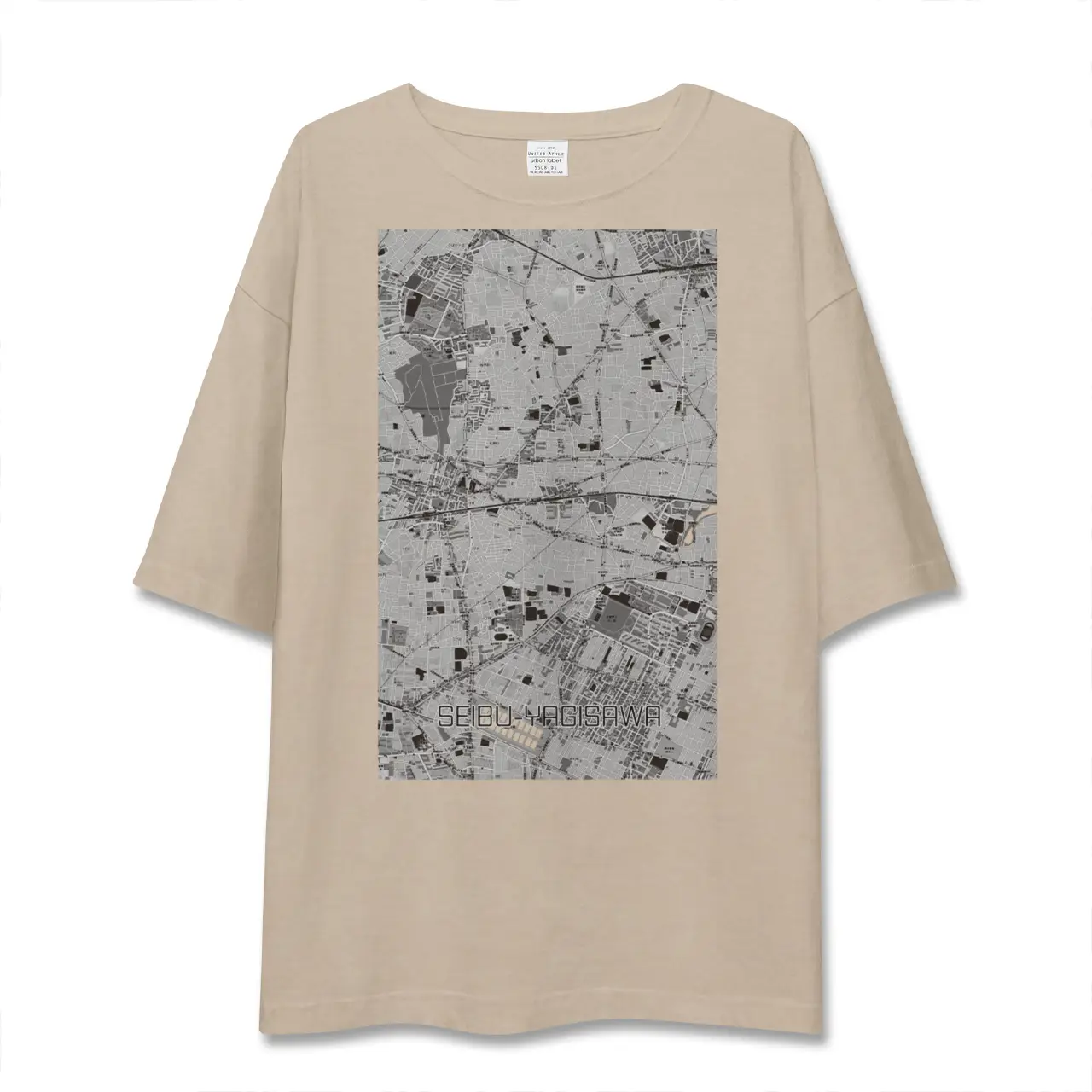 【西武柳沢（東京都）】地図柄ビッグシルエットTシャツ