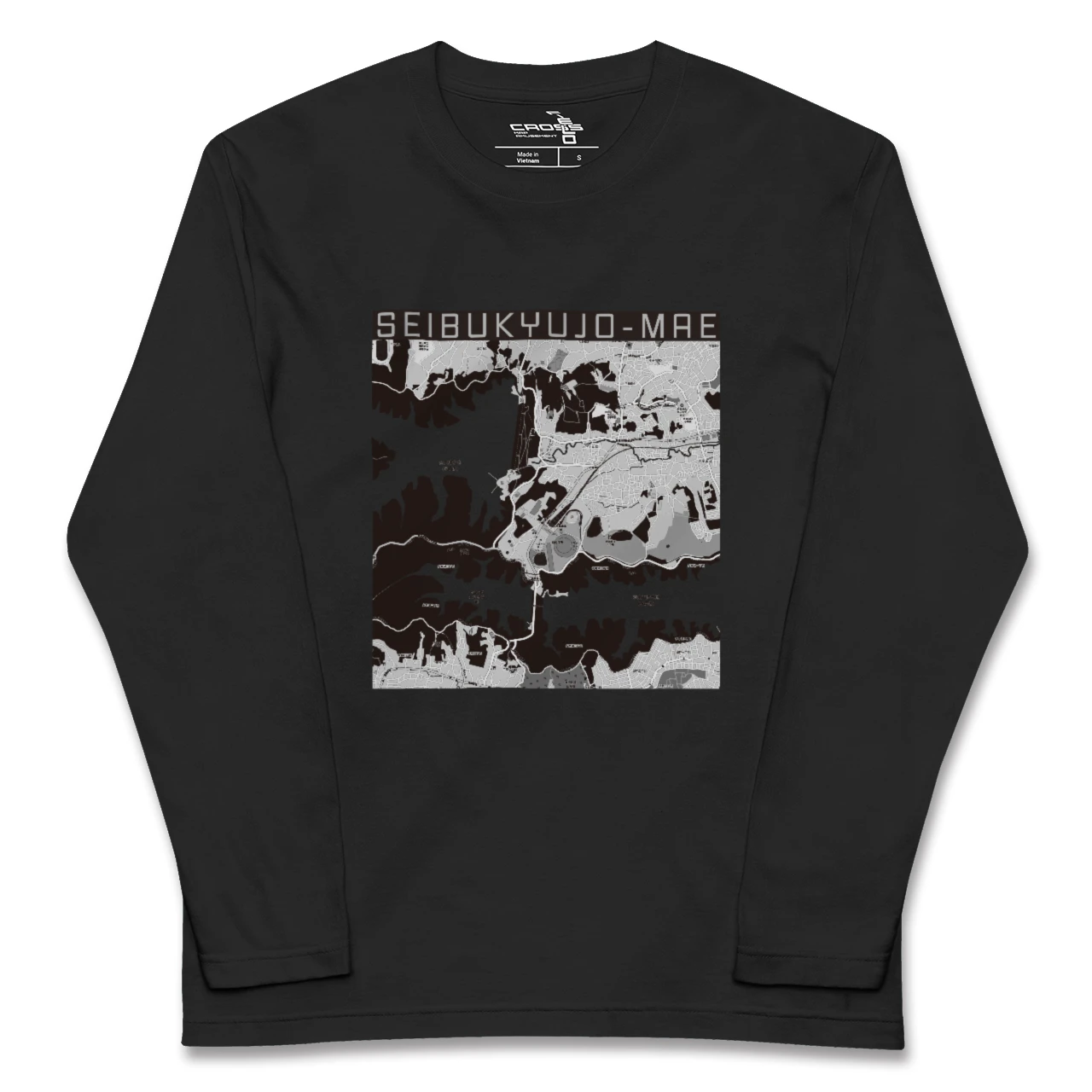 【西武球場前（埼玉県）】地図柄ロングスリーブTシャツ