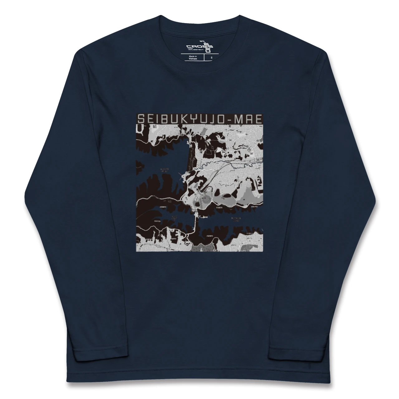 【西武球場前（埼玉県）】地図柄ロングスリーブTシャツ