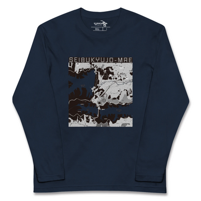 【西武球場前（埼玉県）】地図柄ロングスリーブTシャツ