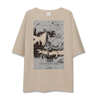 【西武球場前（埼玉県）】地図柄ビッグシルエットTシャツ