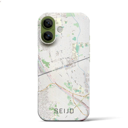 【成城（東京都）】地図柄iPhoneケース（バックカバータイプ）