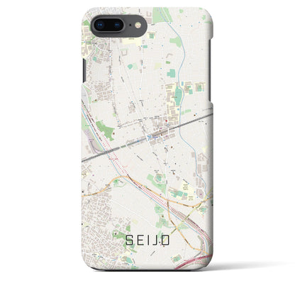 【成城（東京都）】地図柄iPhoneケース（バックカバータイプ）