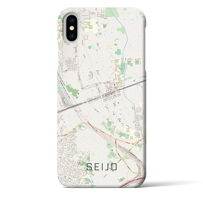 【成城（東京都）】地図柄iPhoneケース（バックカバータイプ）