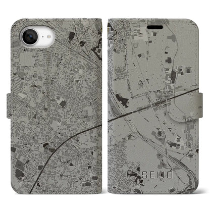 【成城（東京都）】地図柄iPhoneケース（手帳タイプ）