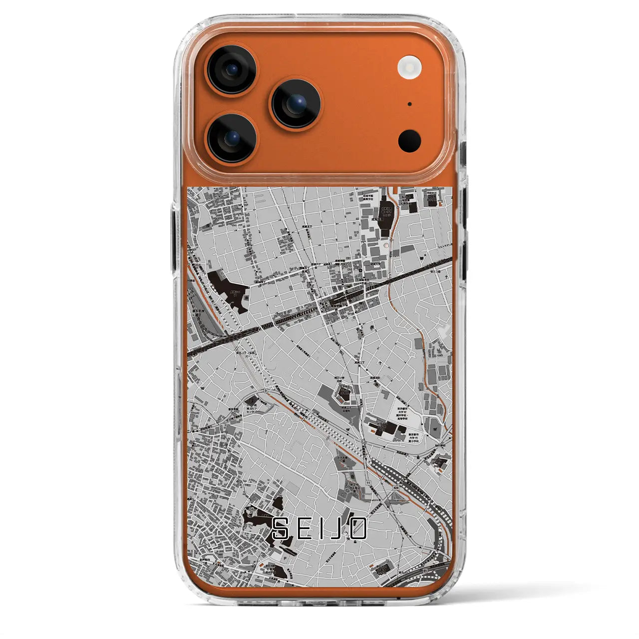 【成城（東京都）】地図柄iPhoneケース（MagSafeタイプ）