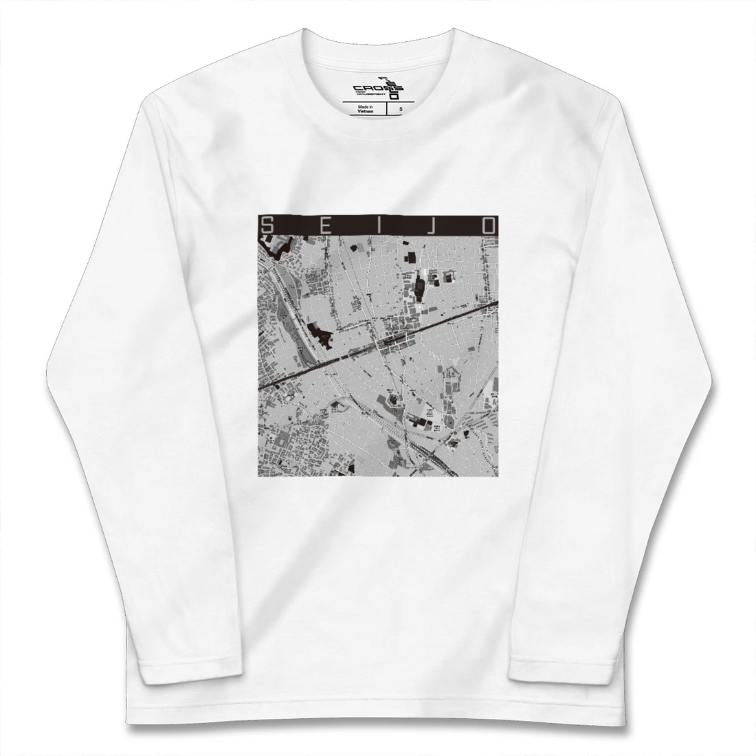 【成城(東京都)】地図柄ロングスリーブTシャツ