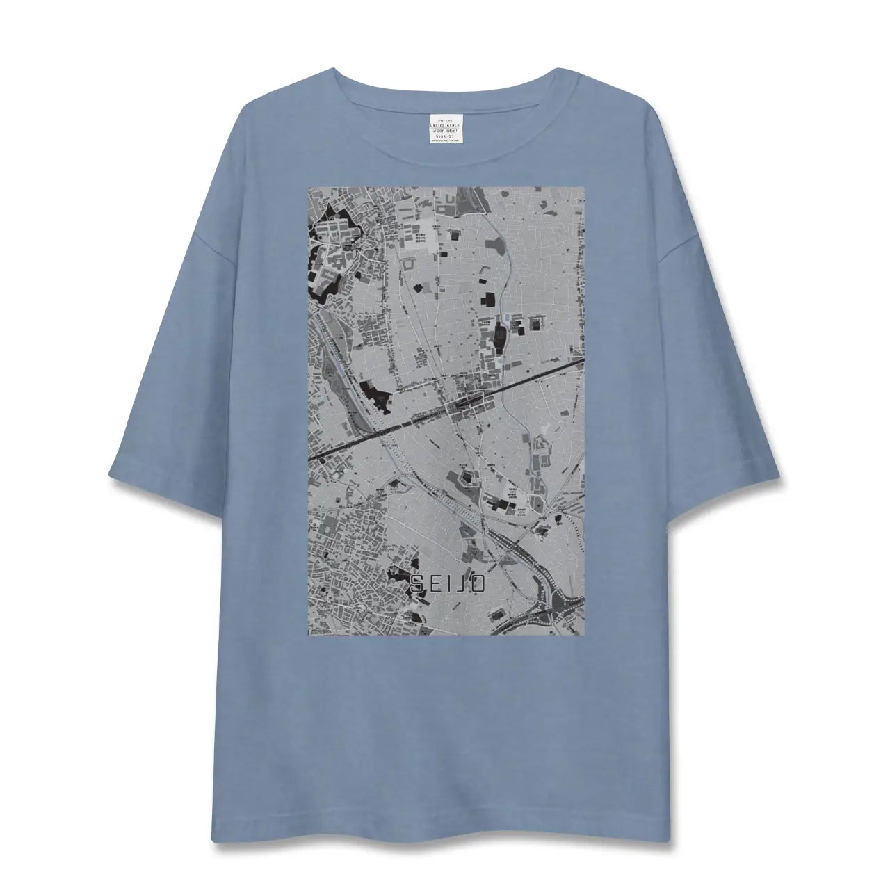 【成城（東京都）】地図柄ビッグシルエットTシャツ
