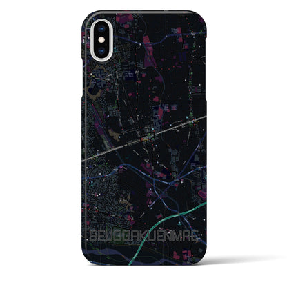 【成城学園前（東京都）】地図柄iPhoneケース（バックカバータイプ）