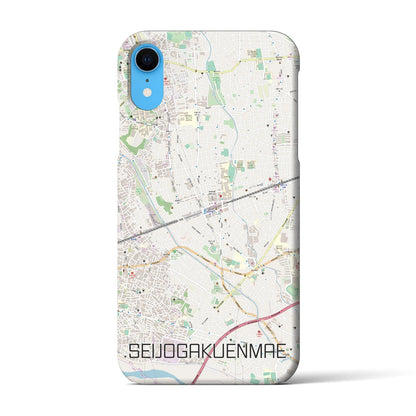 【成城学園前（東京都）】地図柄iPhoneケース（バックカバータイプ）