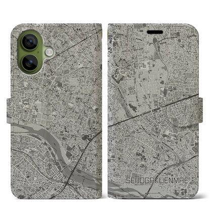 【成城学園前（東京都）】地図柄iPhoneケース（手帳タイプ）