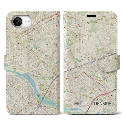 【成城学園前（東京都）】地図柄iPhoneケース（手帳タイプ）