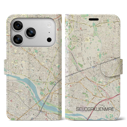 【成城学園前（東京都）】地図柄iPhoneケース（手帳タイプ）